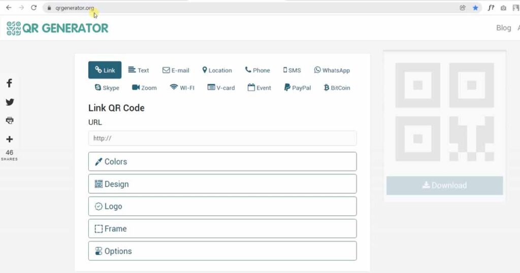 Google forms QR code Generator