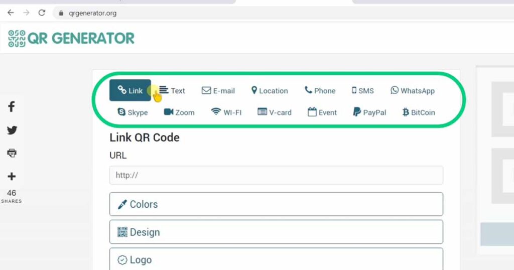 Google forms free QR code