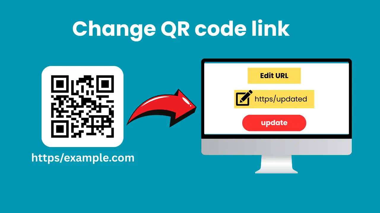 change qr code link after printing