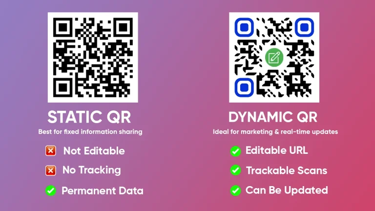 static vs dynamic qrcodes